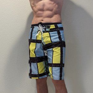 Men's swim trunks bathing suite board shorts -Size 34